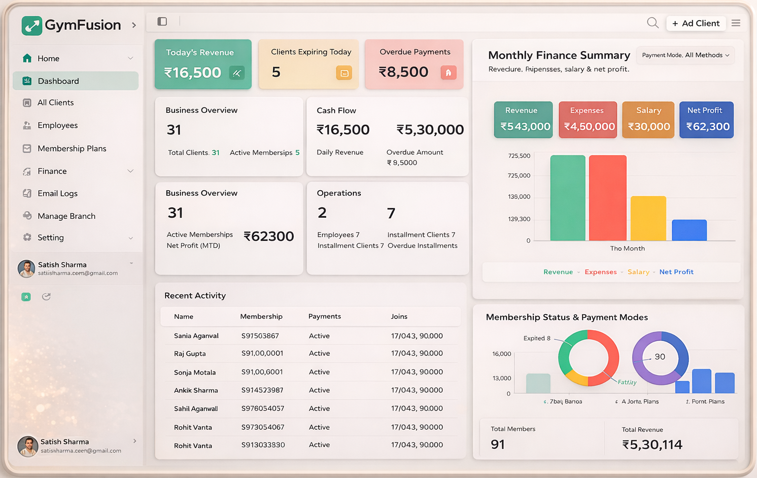 Tailark hero section